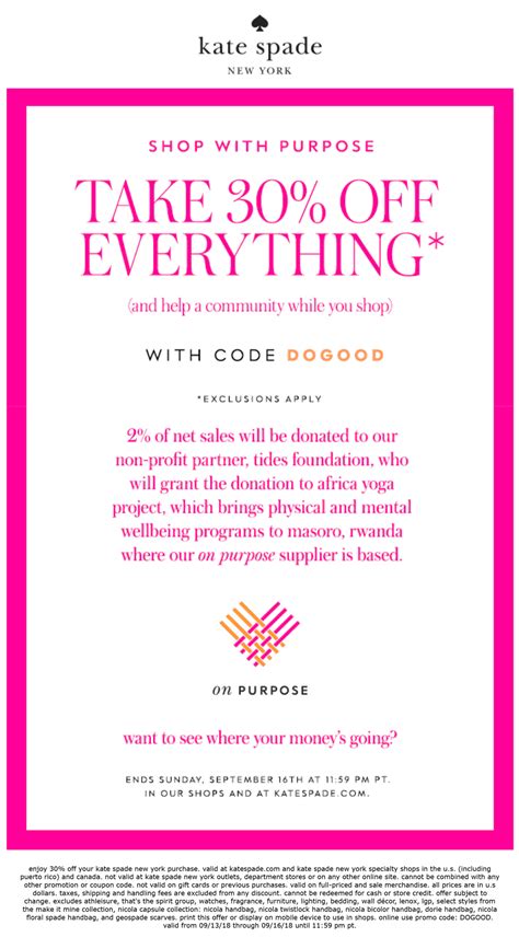 kate spade discount codes 2021
